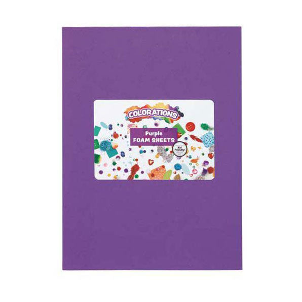 Colorations - foam vellen paars, 10st.