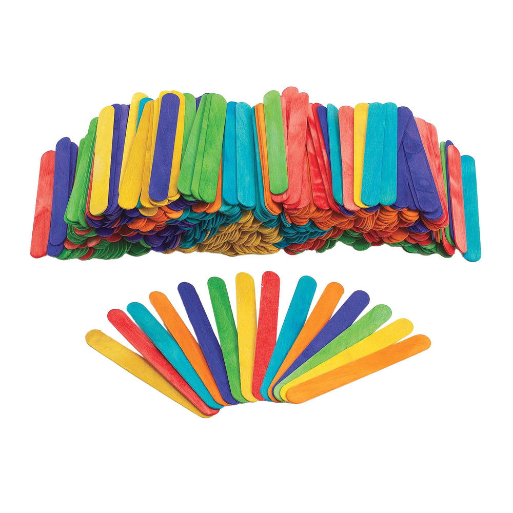 Colorations - gekleurde houten ijsstokjes, 500st.