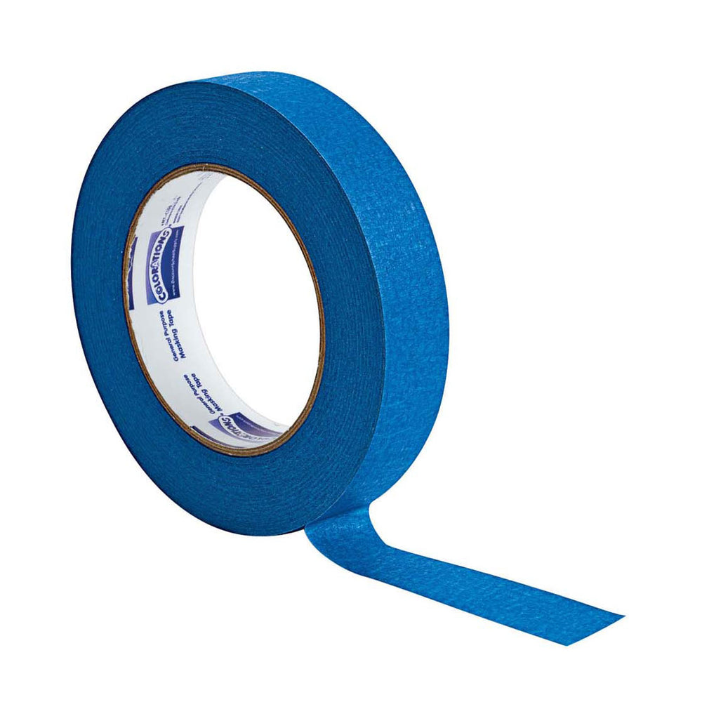 Colorations - afplaktape 2,5 cm - donkerblauw