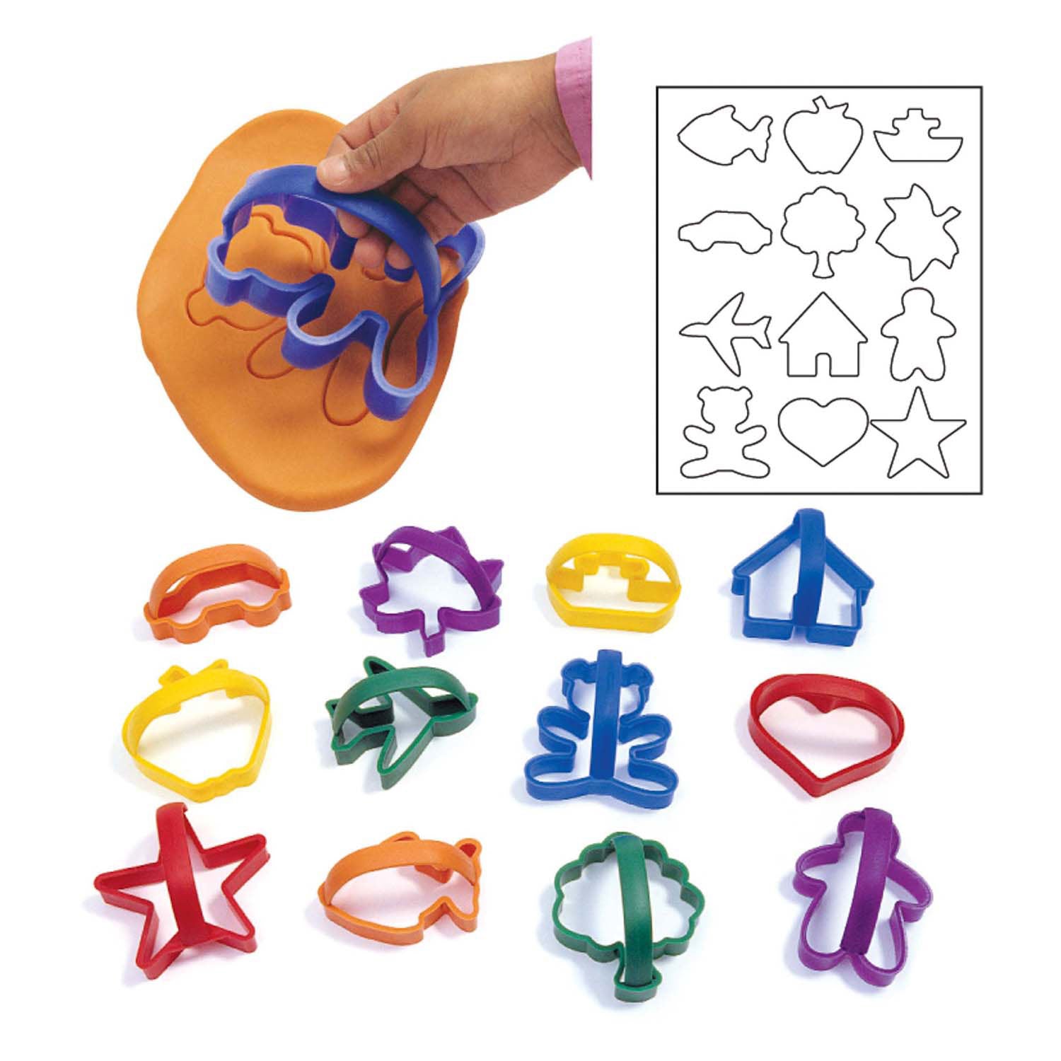 Colorations - easy grip klei vormen, 12st.