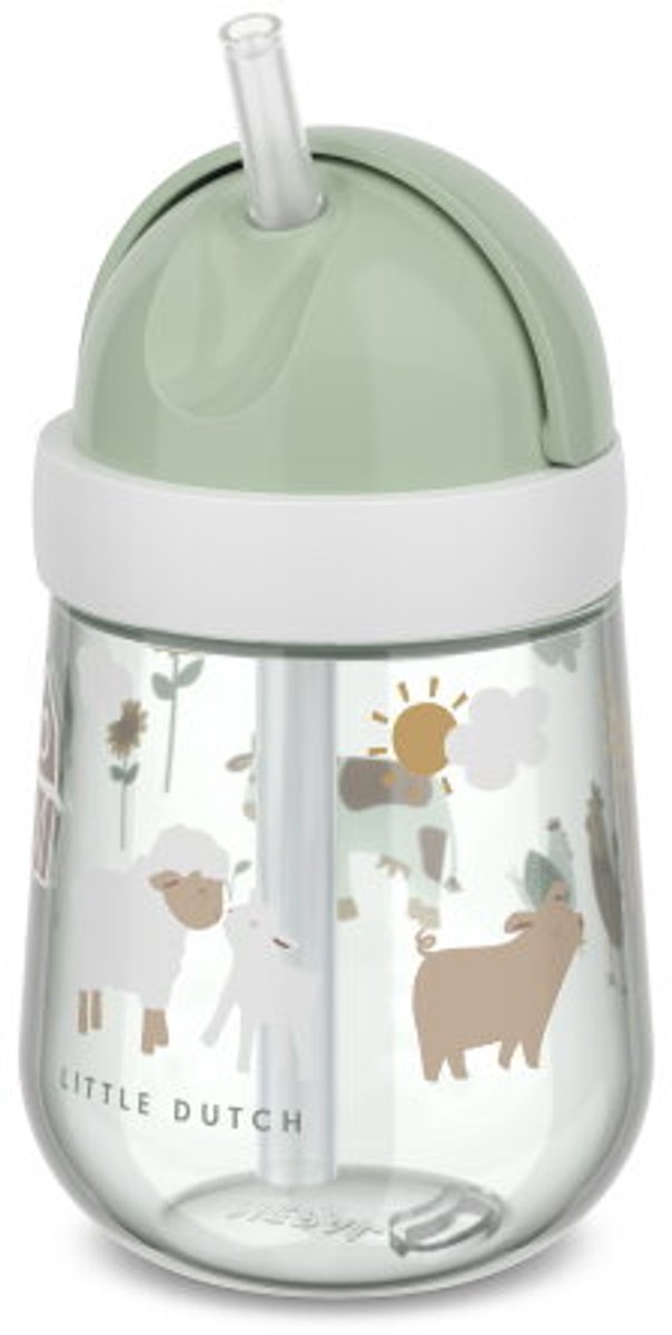 Mepal rietjesbeker mio 300ml - little farm