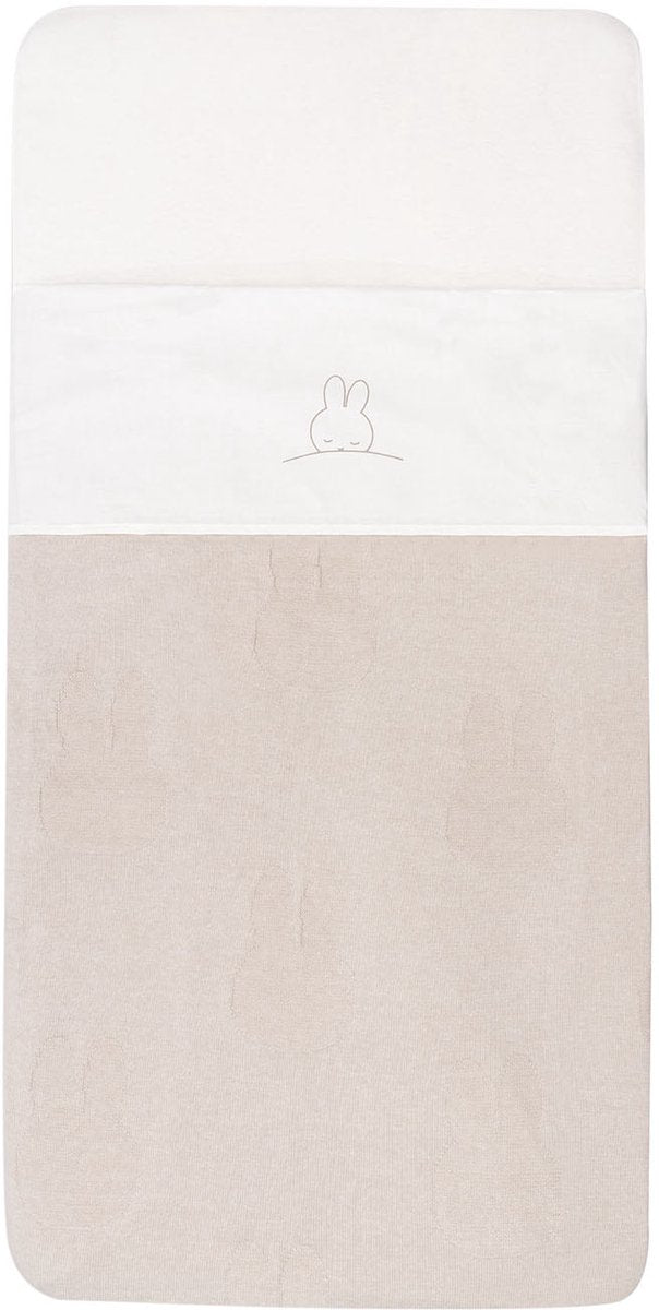 Jollein x nijntje laken wieg 75x100cm sleepy miffy - funghi