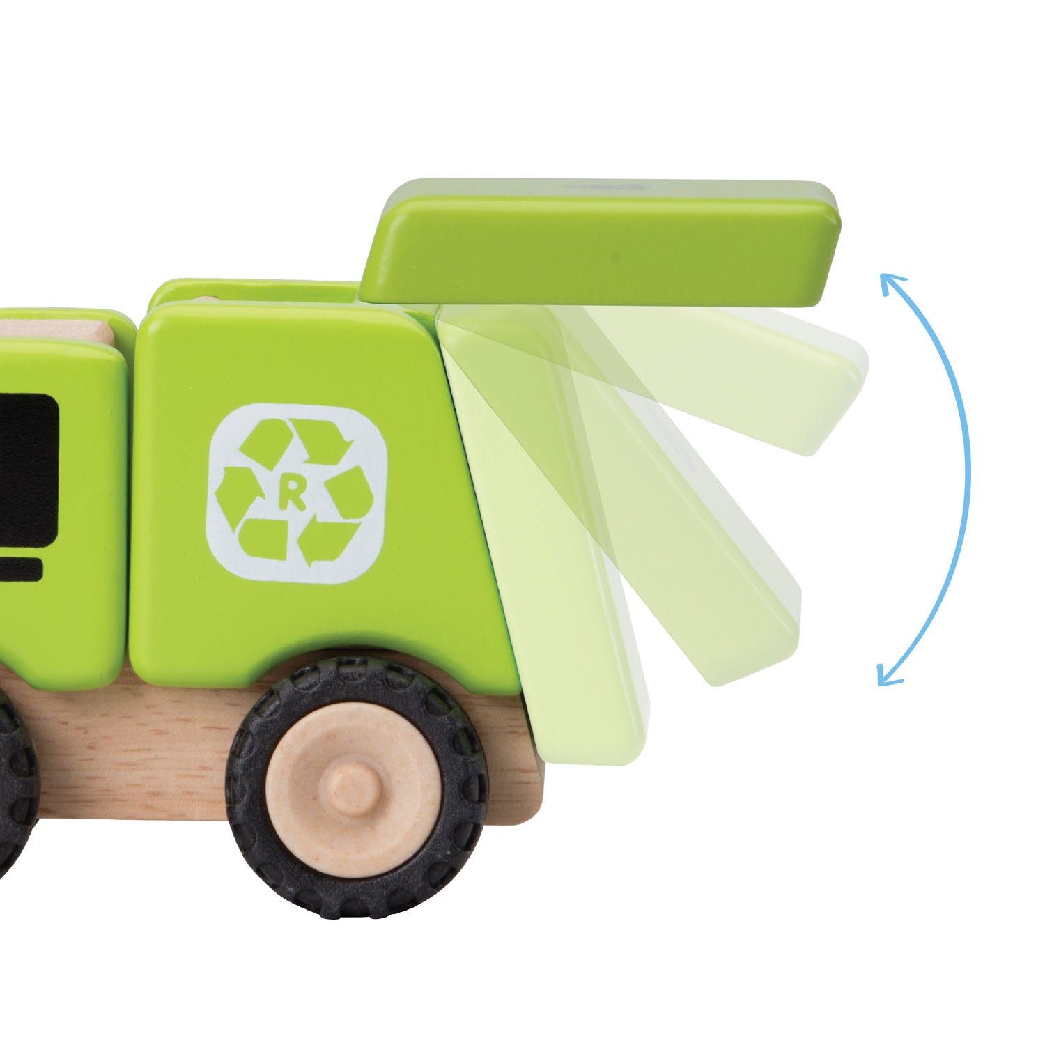 Wonderwereld Houten Vuilniswagen