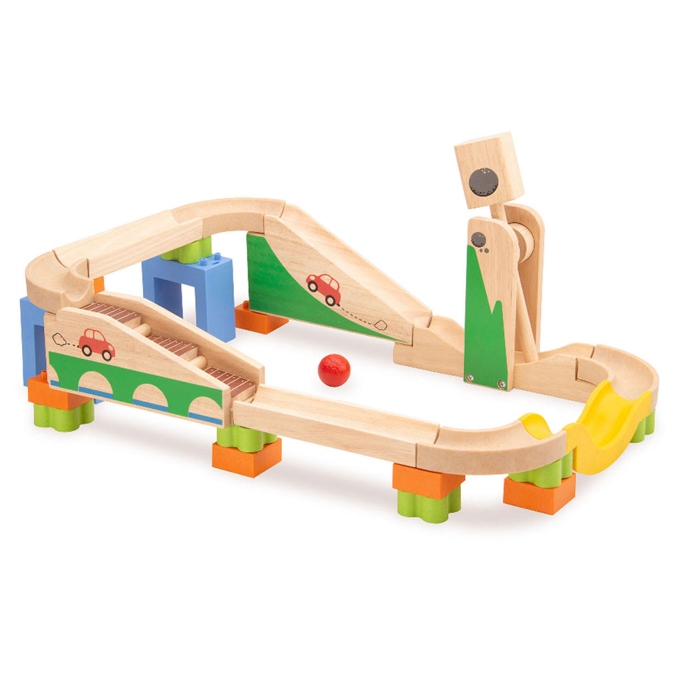 Houten Knikkerbaan Boost-Upbaan