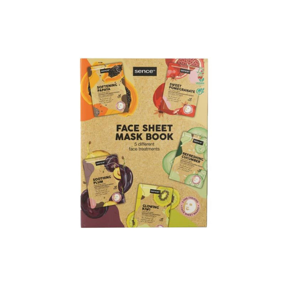 Sence collection gezichtsmaskers set 5-delig 20ml book planet love