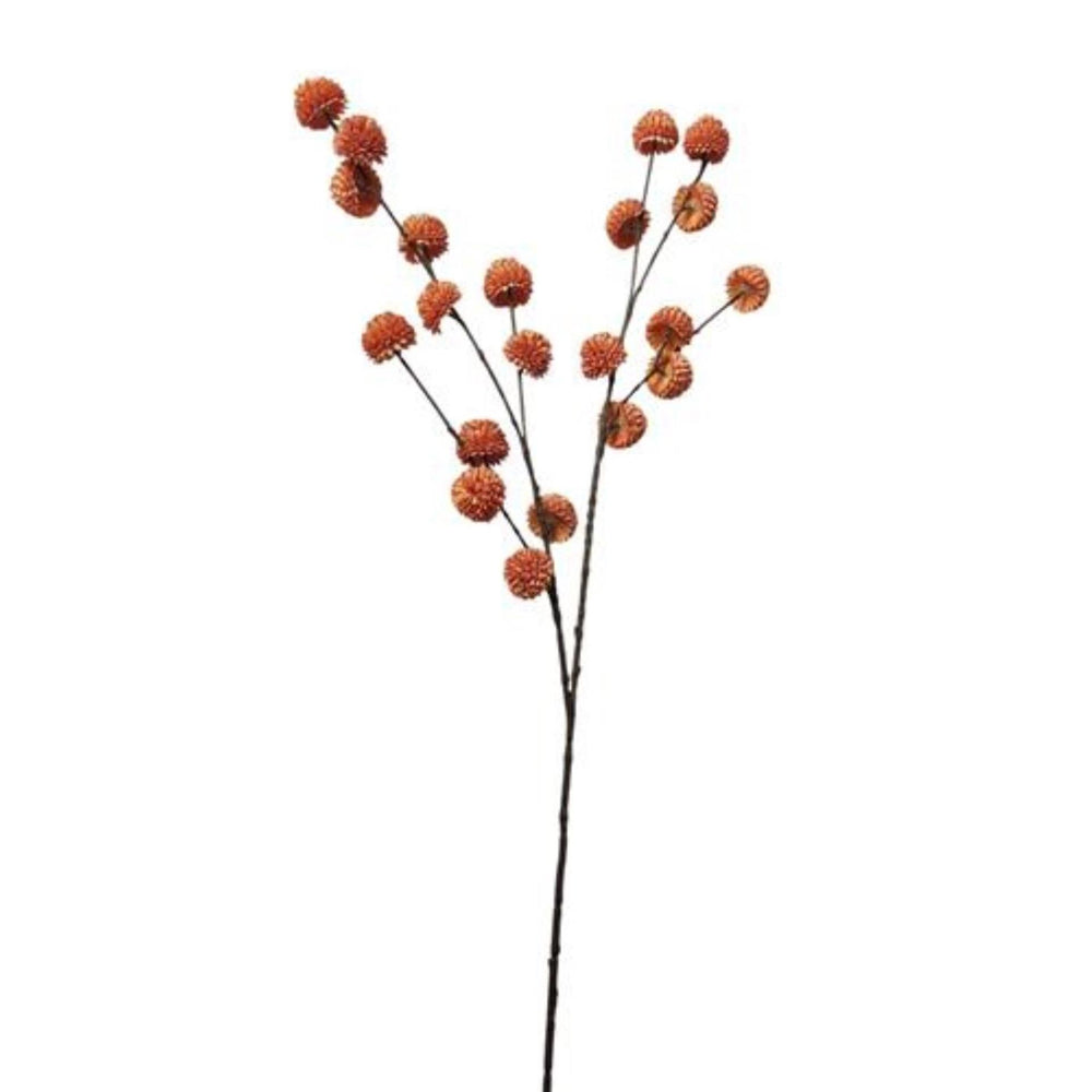 Roberts collection kunsttak pompom oranje 100cm