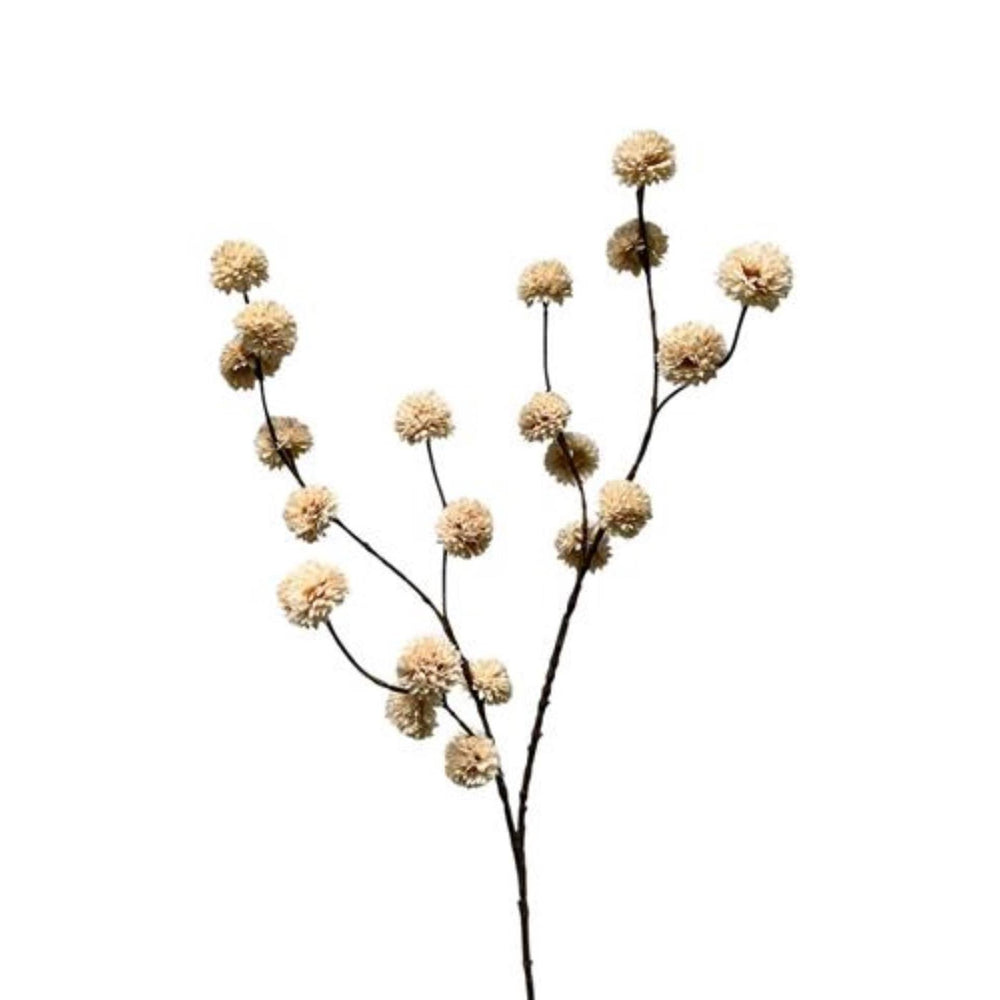 Roberts collection kunsttak pompom crème 100cm