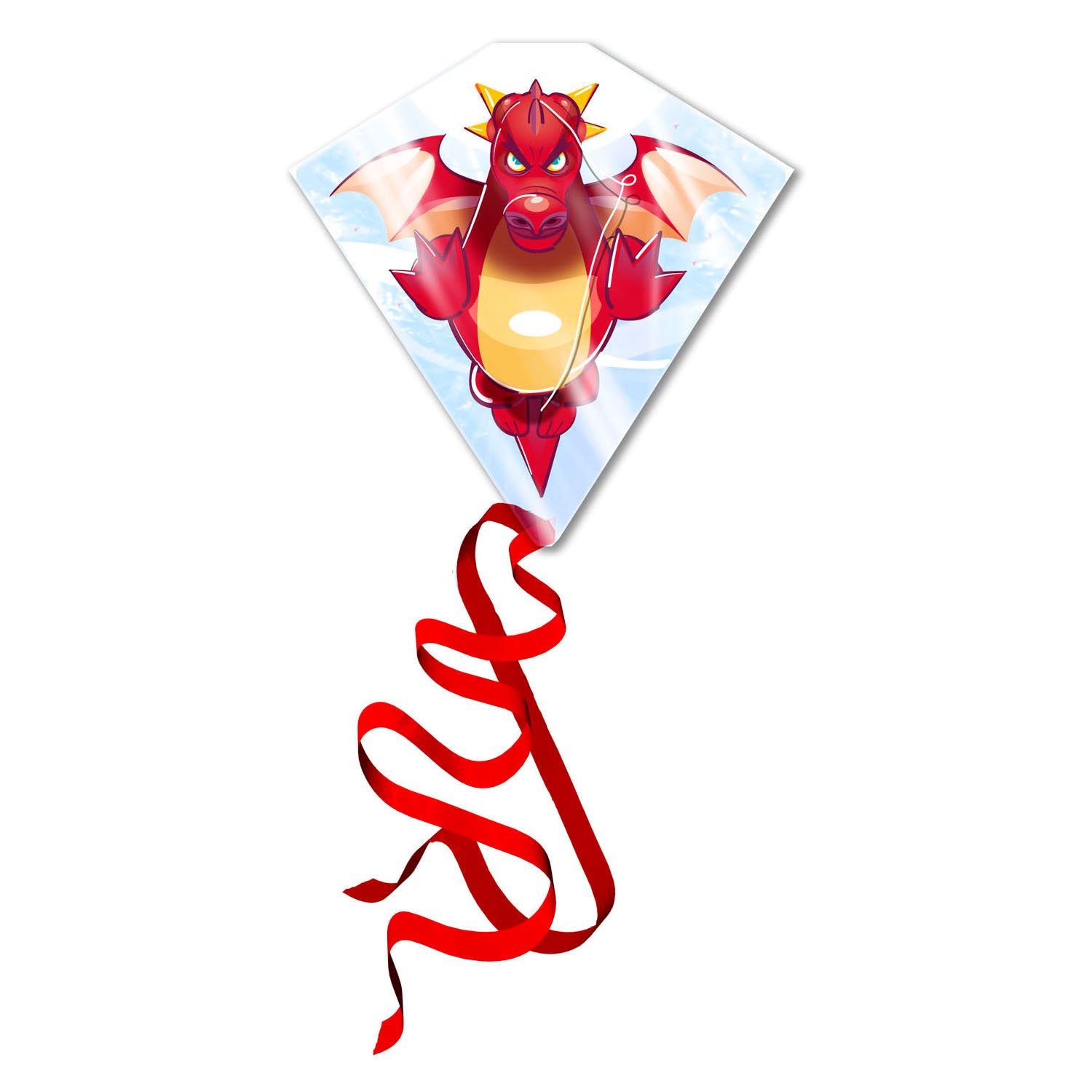 Vliegers klaar 2 vliegen - vlieger draak