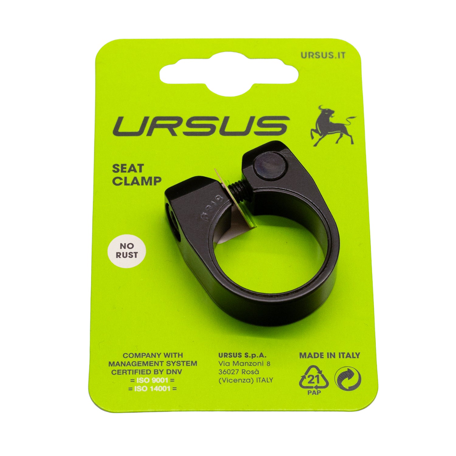 Ursus zadelpenklem urban 31,8mm | inbus | zwart