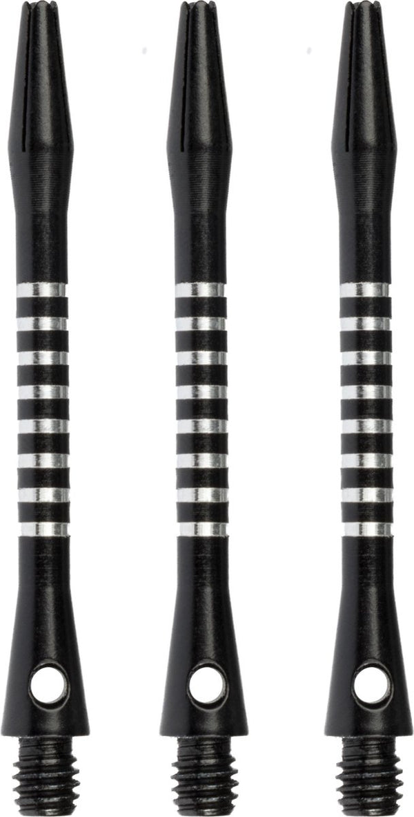 Faver dart shafts - aluminium - 3 stuks - zwart - 5.5 cm