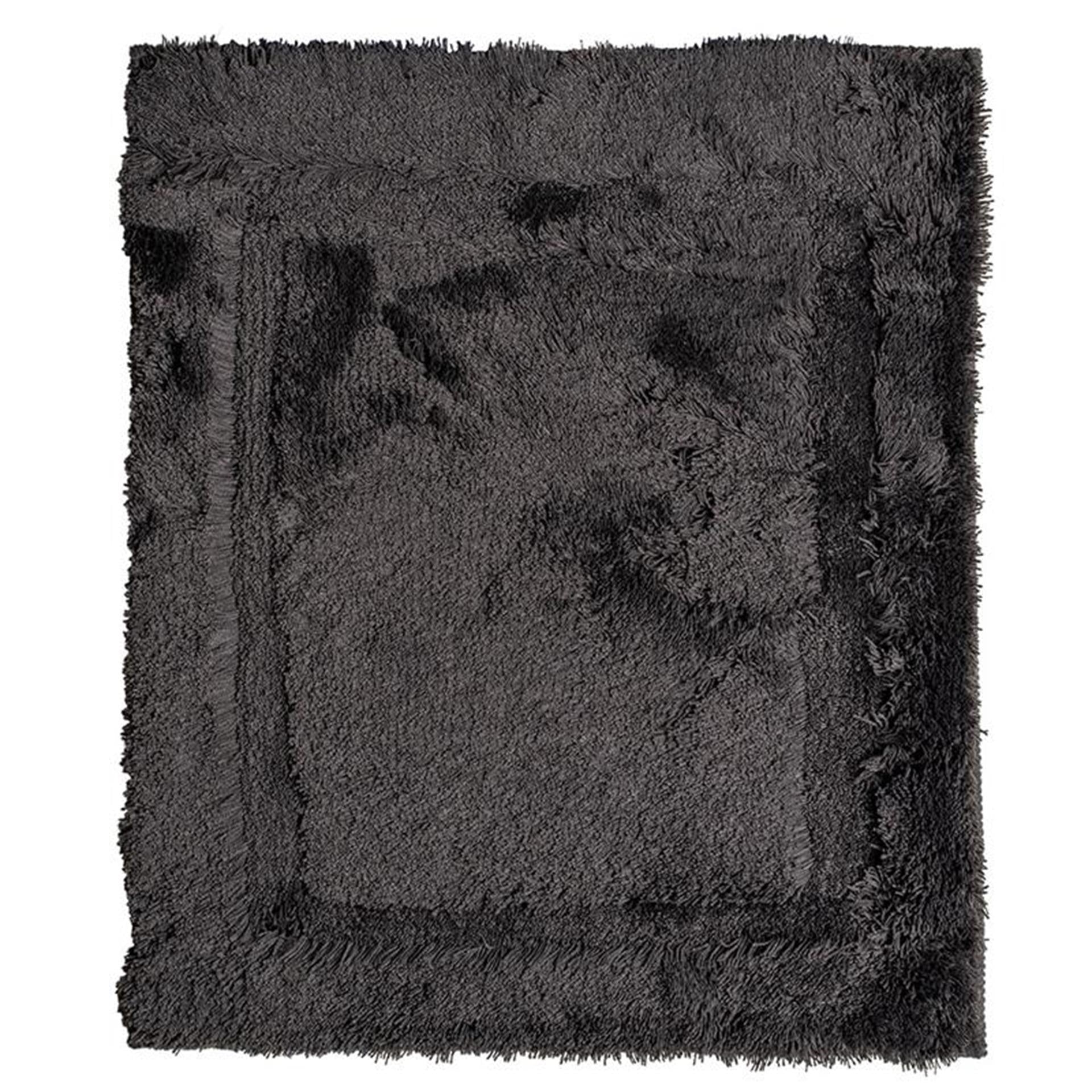 Wicotex badmat uni donker grijs 60x90cm