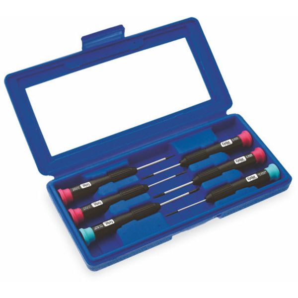 schroevendraaierset precisie 4x sleuf 2x kruis