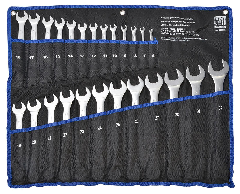 Sw stahl ring-steeksleutel set fork ring wrench set 25-part