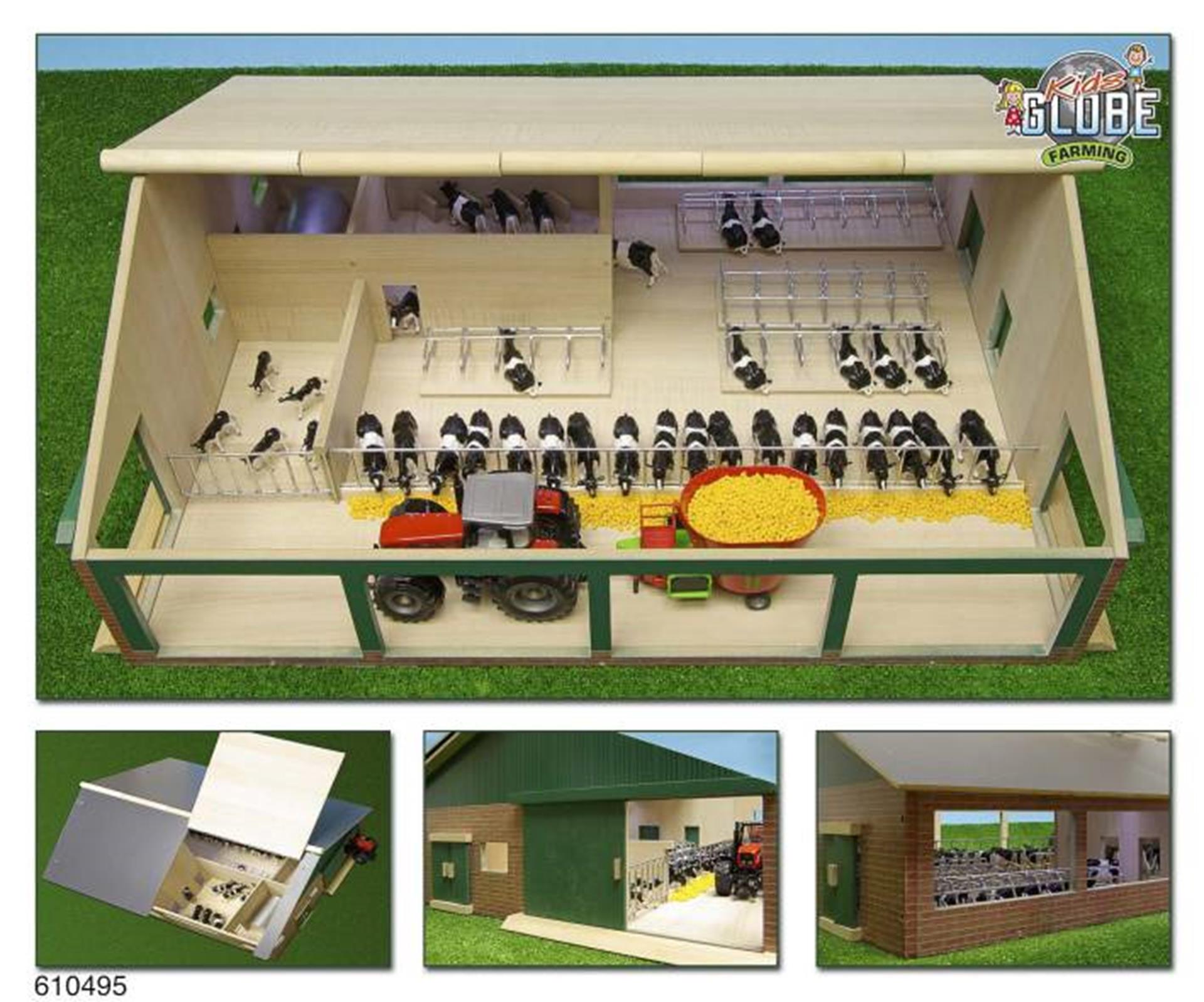Kids globe ligboxenstal 1:32 75x60x27cm.