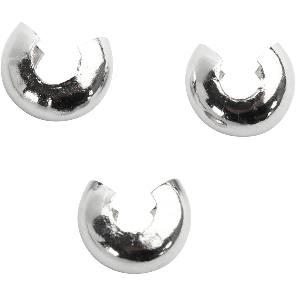 Creatief bedrijf metalen hoes verzilverd, 50st.