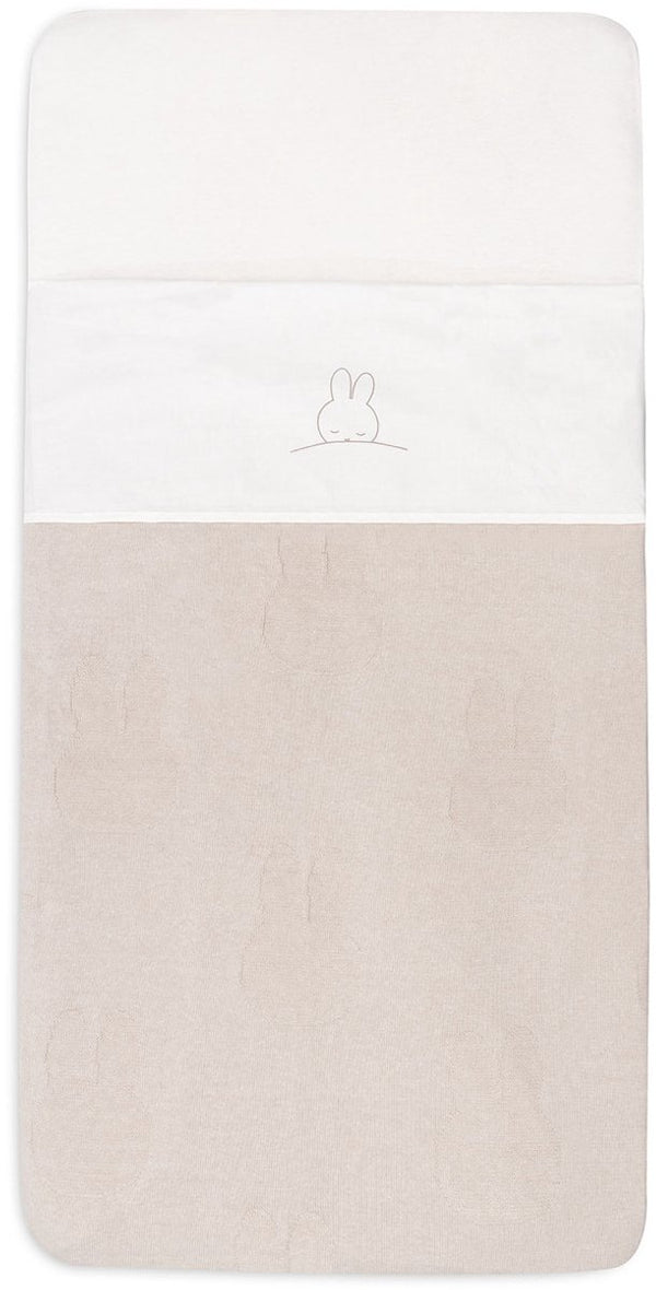 Jollein x nijntje laken wieg 75x100cm sleepy miffy - funghi