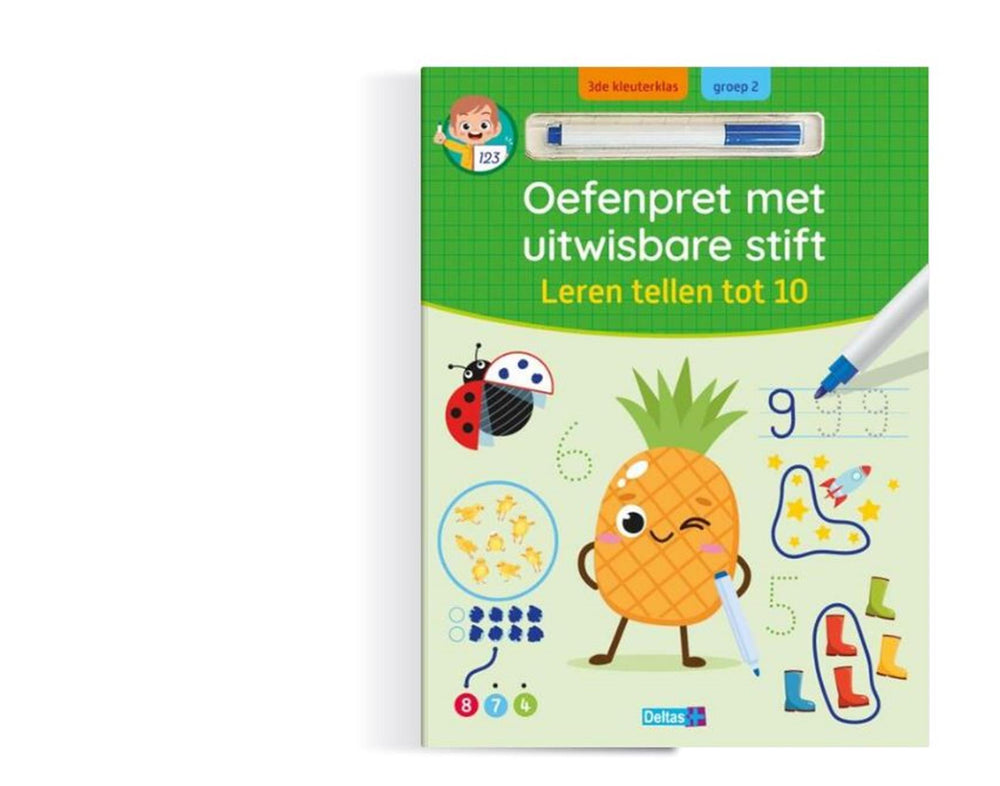 Deltas oefenpret - leren tellen tot 10