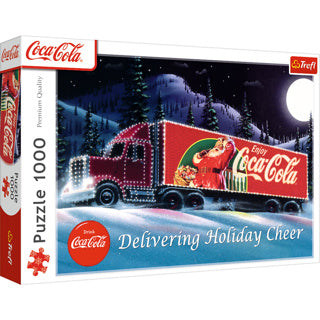 Intro trefl puzzel 1000 stukjes - kerst truck coca-cola