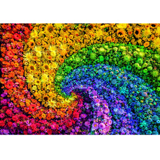 Clementoni puzzel flower colorboom 1000 stukjes | 2 stuks