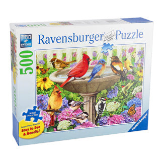 Ravensburger puzzel het vogelbad 500 stukjes extra groot