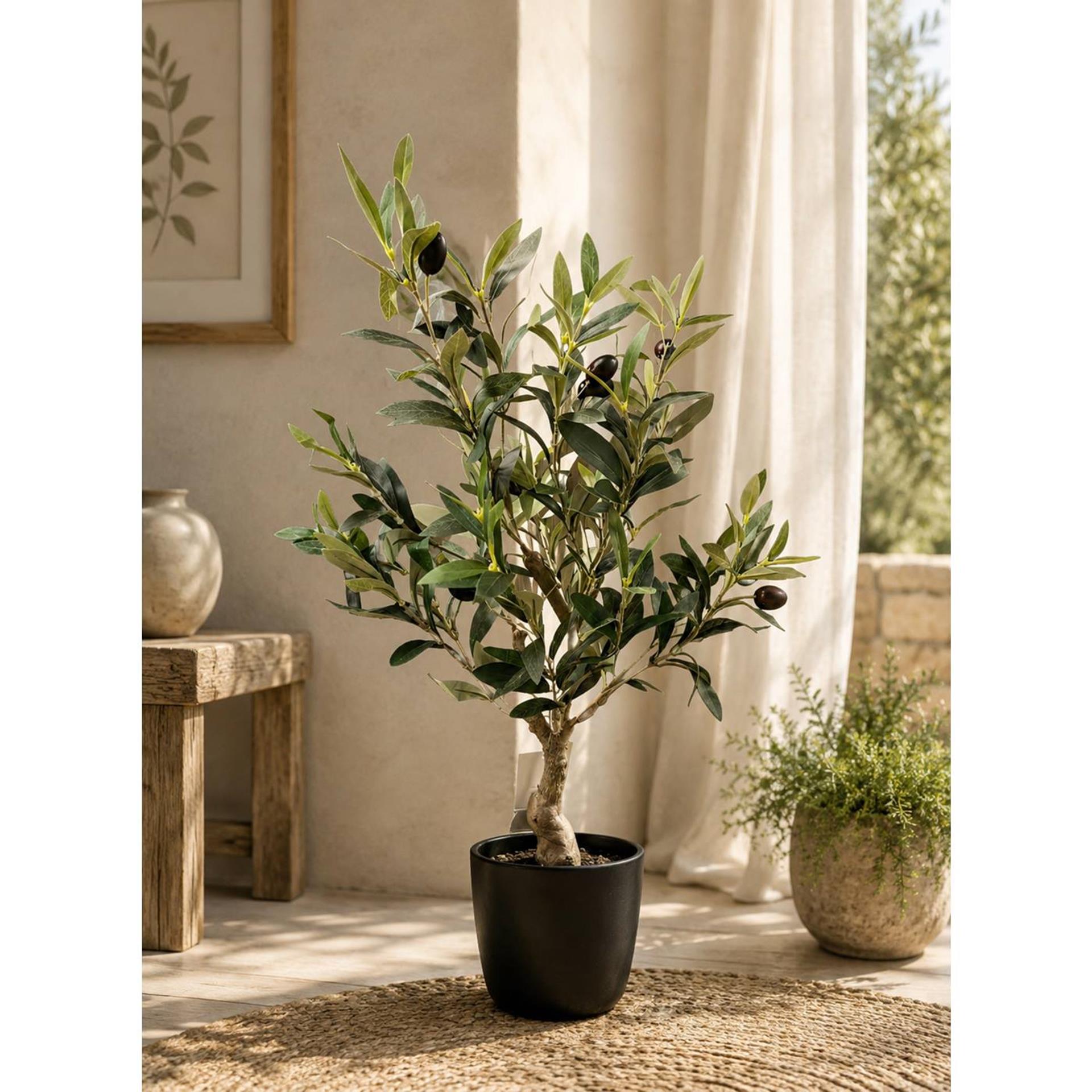 Deco olijfboom 60cm in kunststof pot