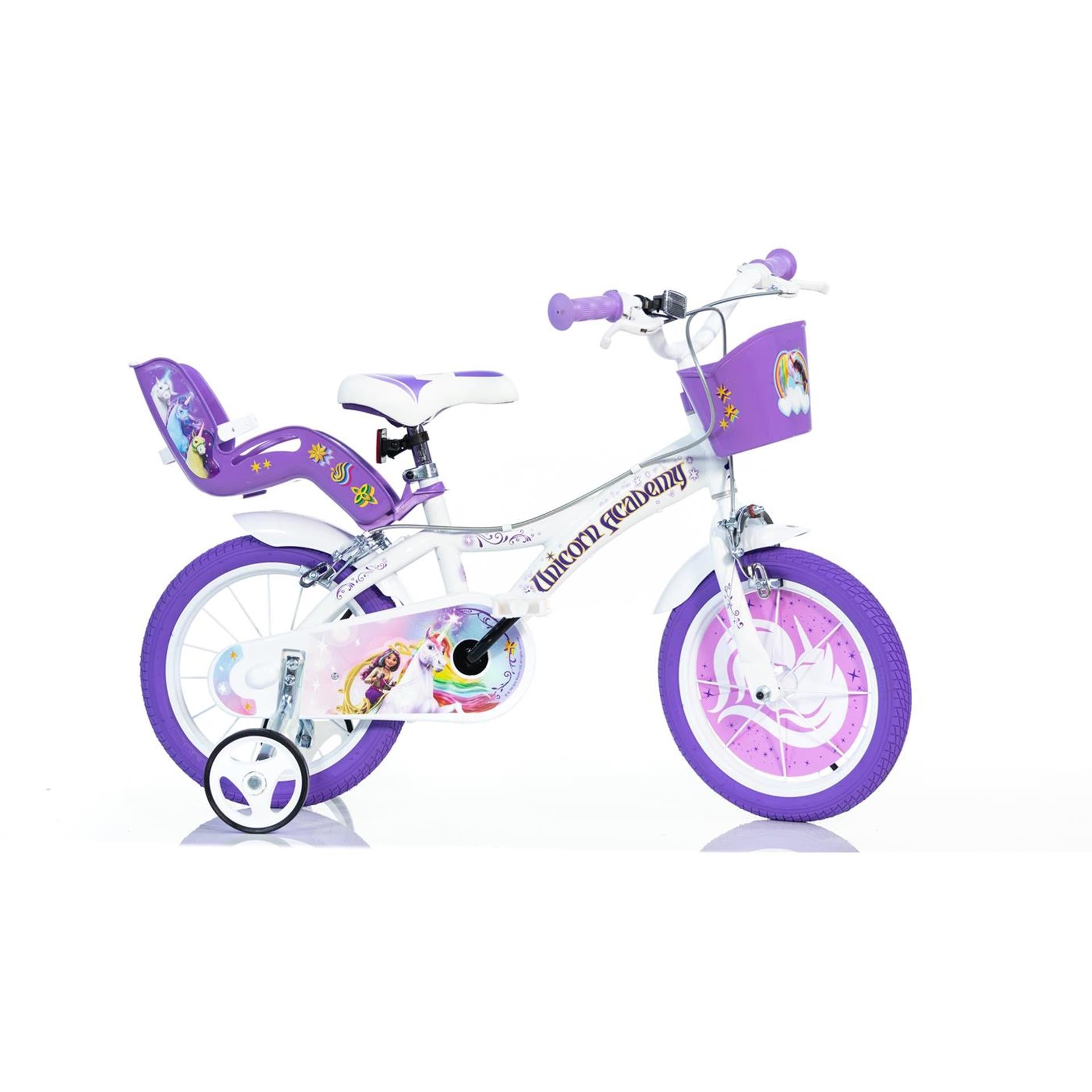 Dino bikes dino kinderfiets unicorn academy 16 inch