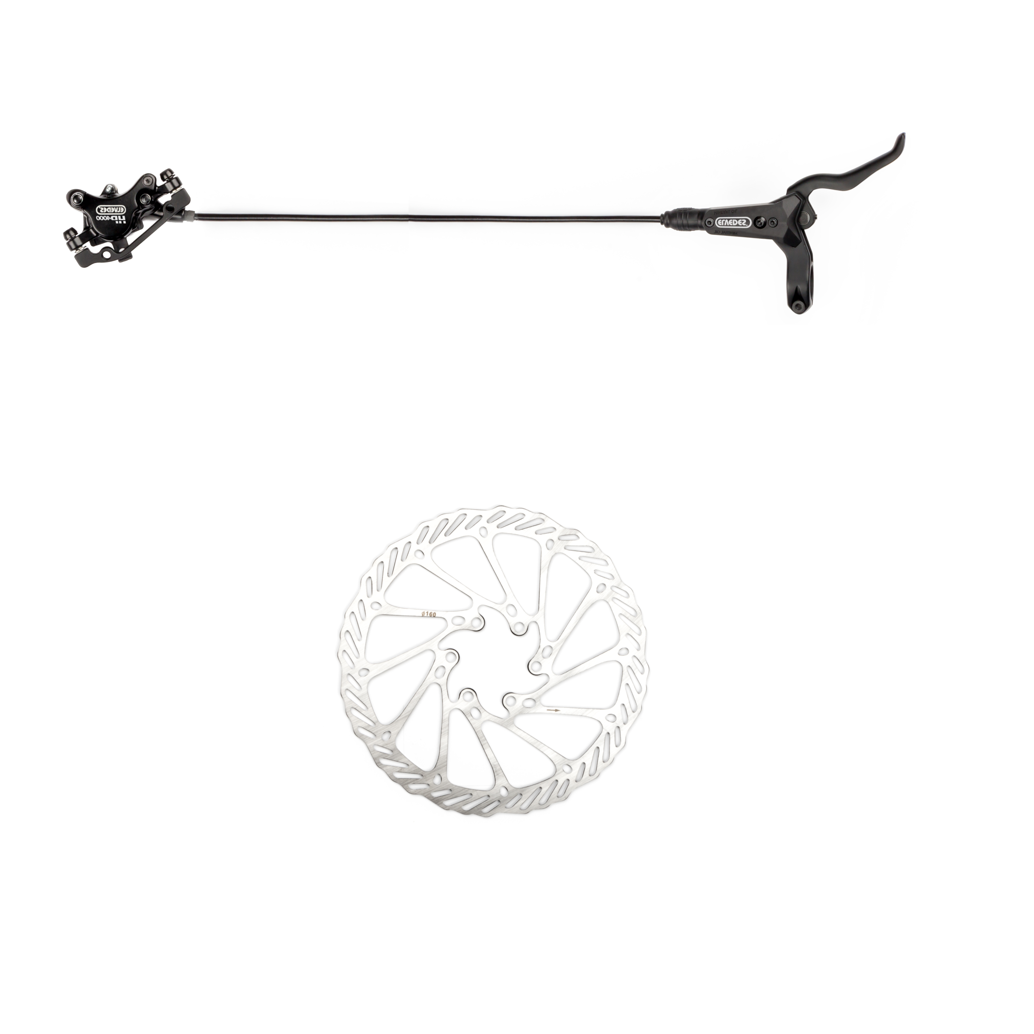 Elvedes schijfremsysteem hydr. 160 mm HP4000 rechts 2018107