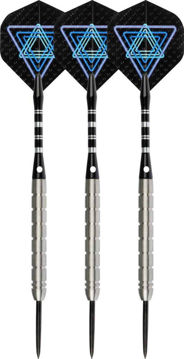 Faver dartpijlenset 85% tungsten - complete set - zwart – 22 gram - 6 flights