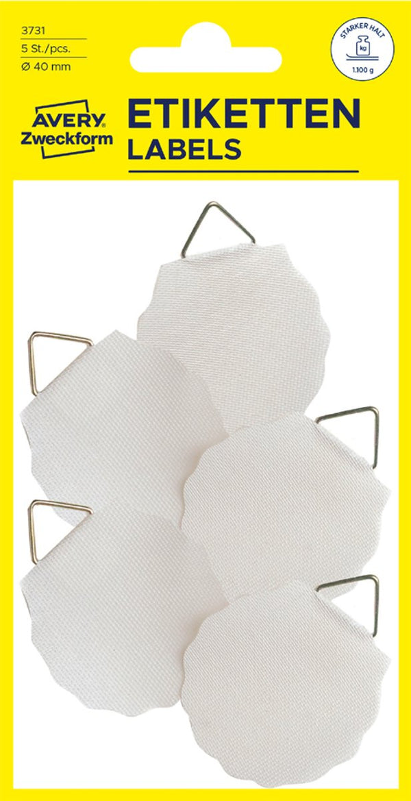 Avery av-3732 schilderijhanger z-design home 30mm wit pakje a 8 stuks