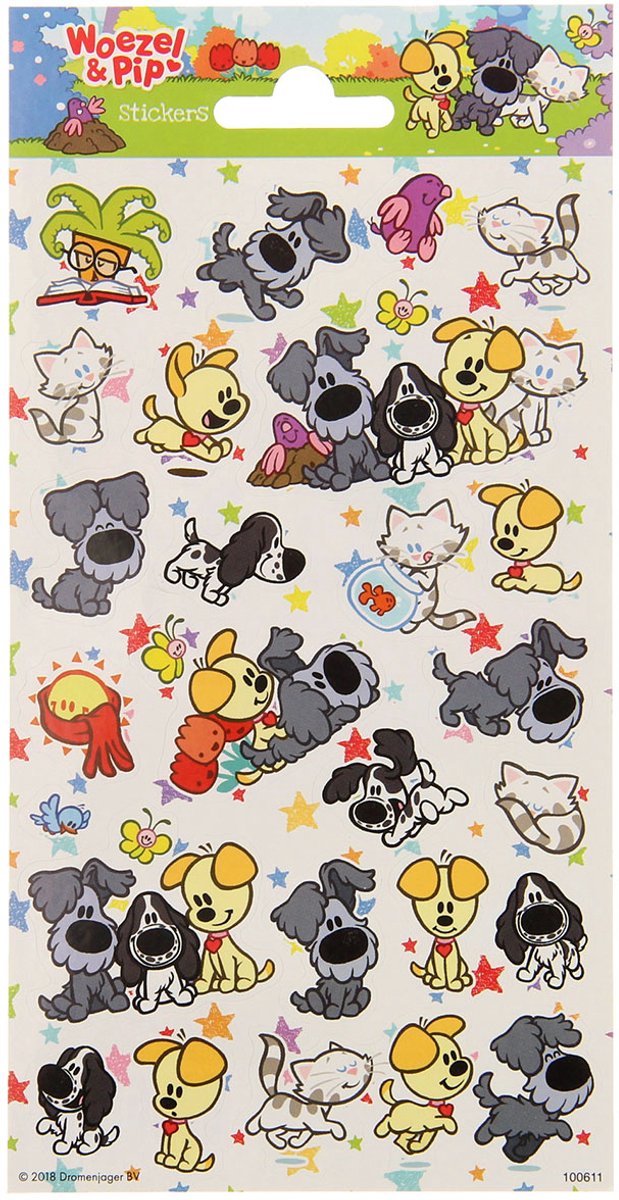 Haza original stickervel woezel pip