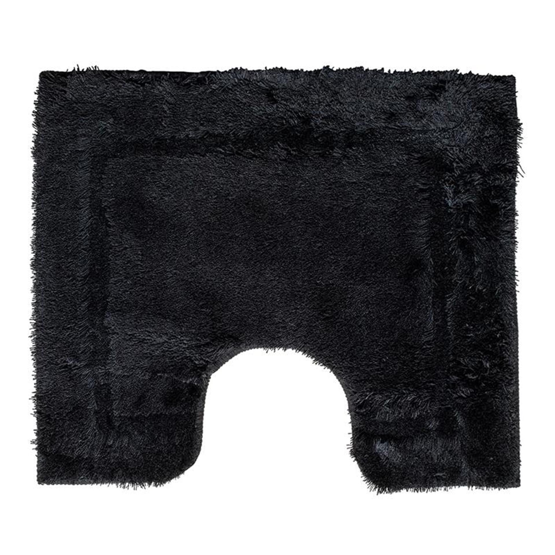 Wicotex toiletmat uni zwart 50x60cm