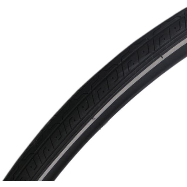 Deli tire buitenband 27 x 1¼ 32-630 - zwart met reflectie