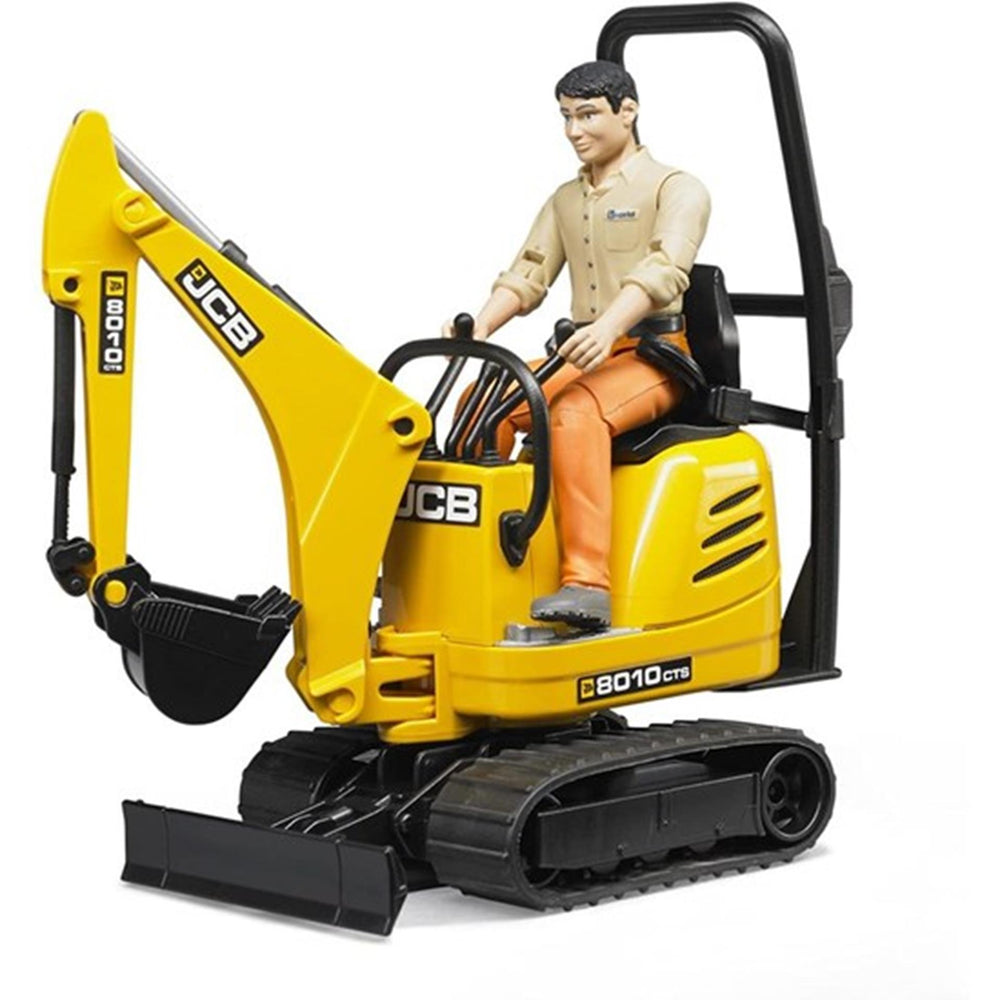 Bruder jcb mini graafmachine met machinist schaal: 1:16