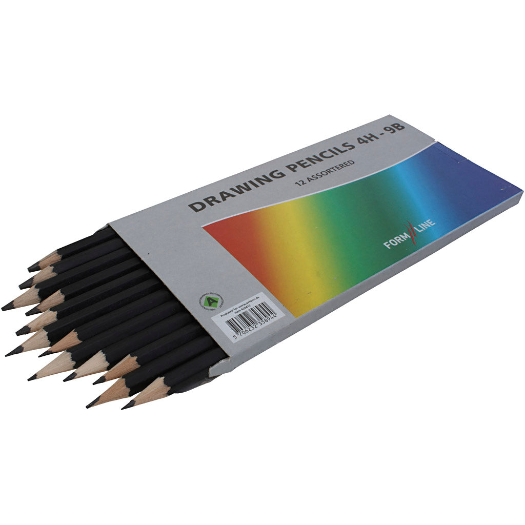 Creatief bedrijf tekenpotlood 4h-9b, 12st.