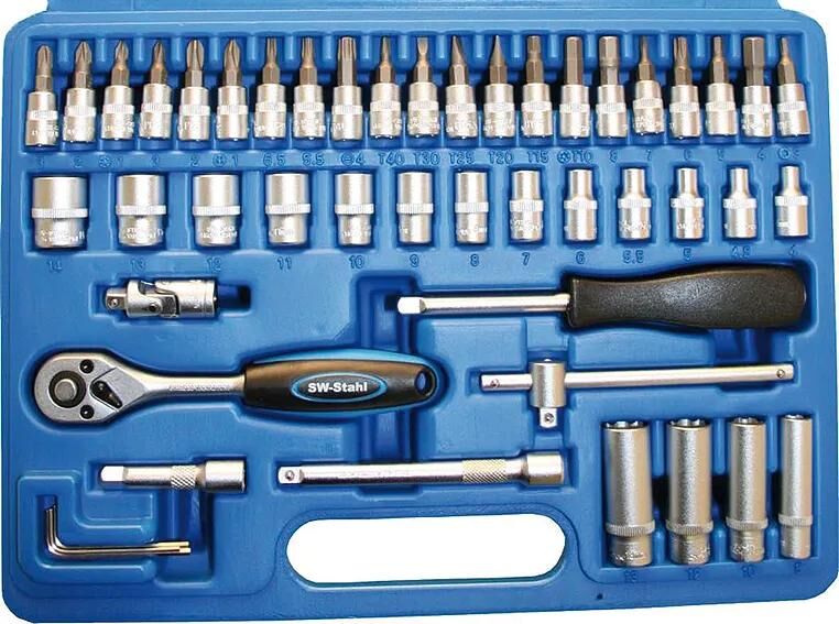 Sw stahl steckschlüsselsatz socket set 47 pieces sw steel