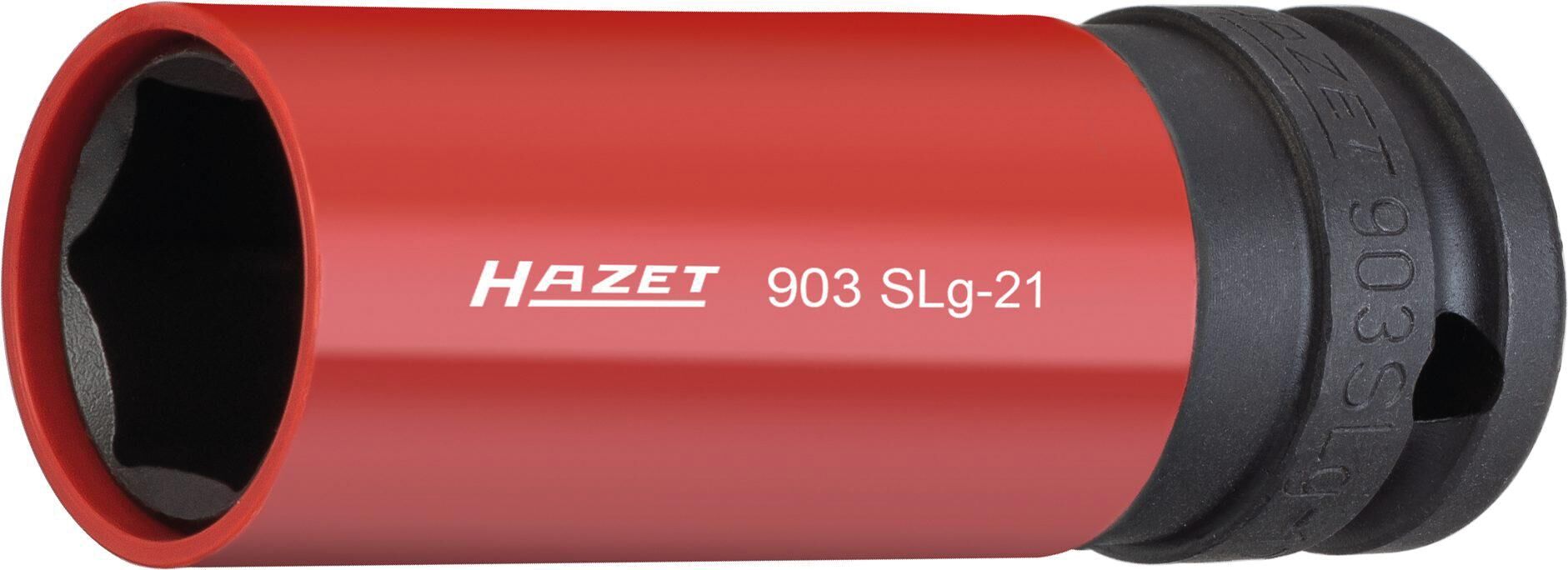 Hazet wielmoer dopsleutel 903slg plug-in one. 1 2 21mm hexagonal l1= 85mm
