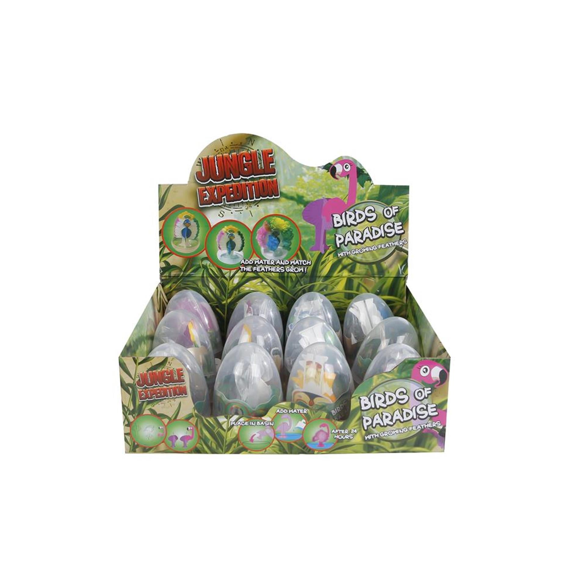 Groei ei vogelparadijs 8,5 cm 6 assorti