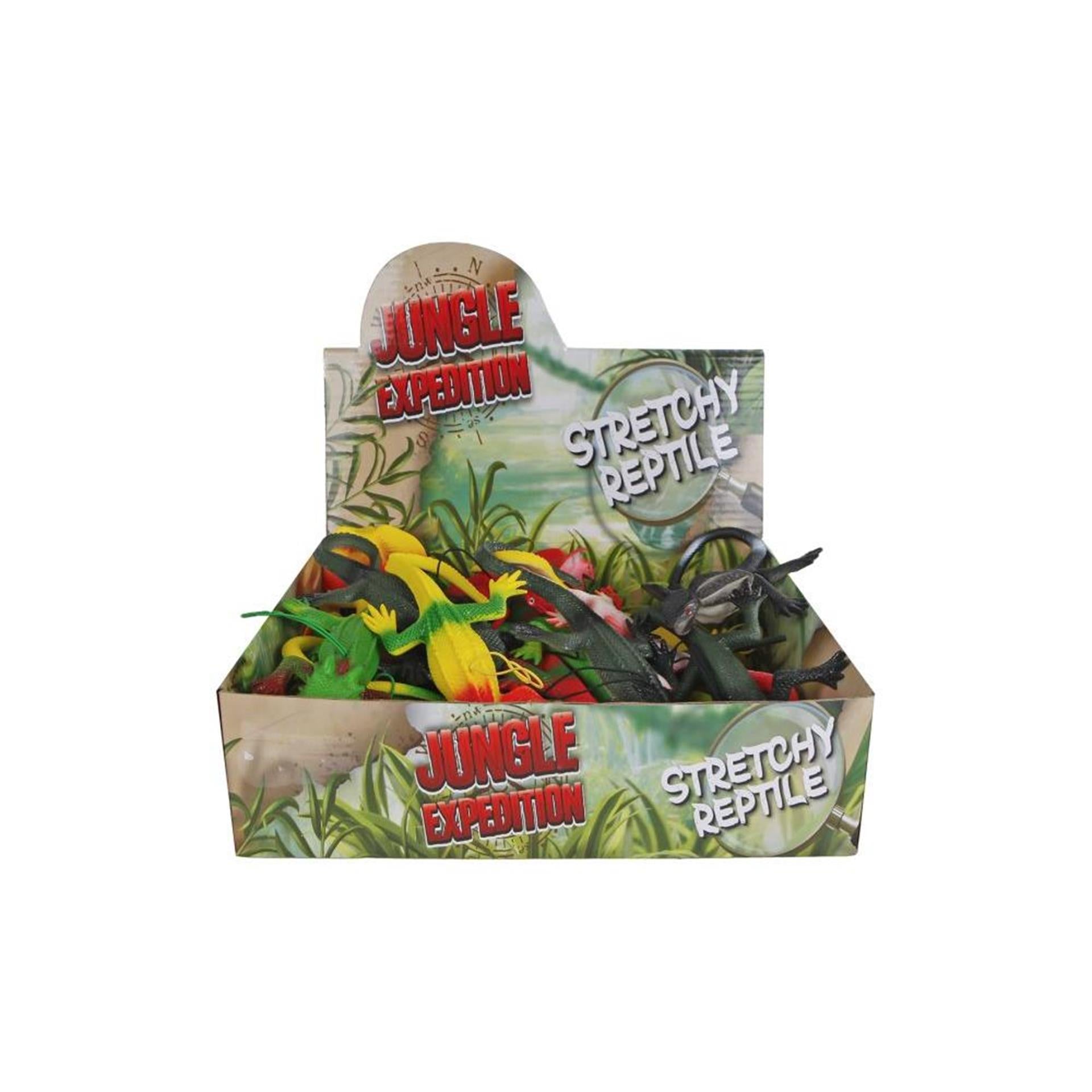 Jungle expeditie rekbare krokodil hagedis