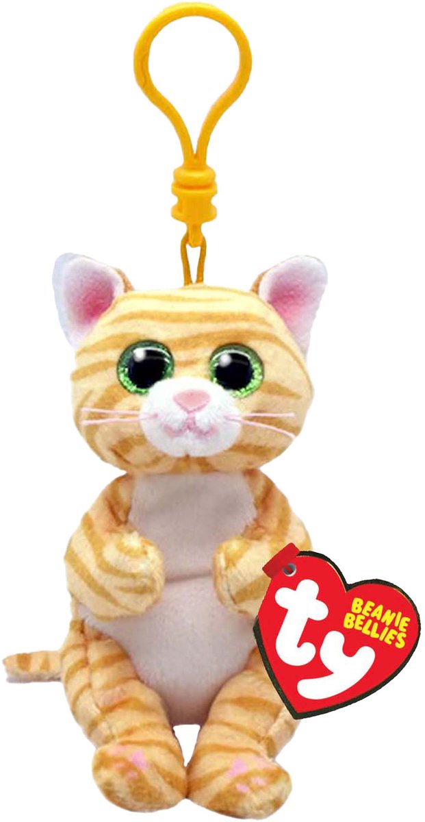 Ty beanie babies buikclip mango kat, 10cm