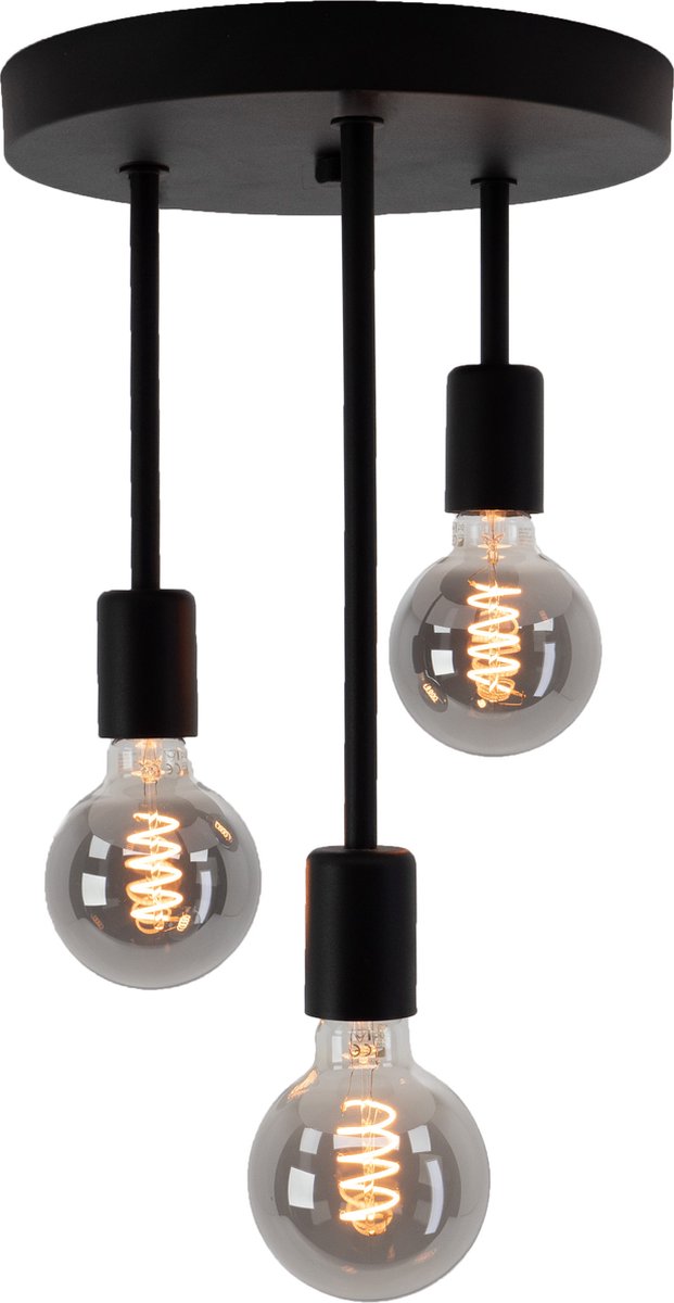 Eglo wilmcote plafondlamp - e27 - ø 28 cm - zwart