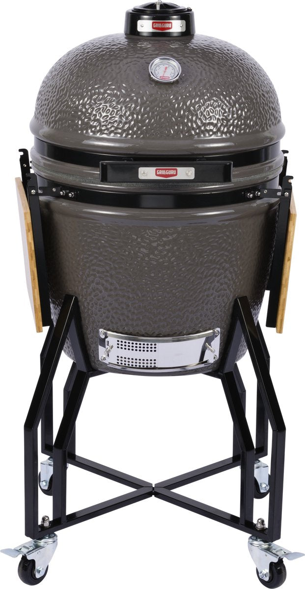 Grill guru kamado barbecue original large ø47cm ø18,5inch - compleet - grijs