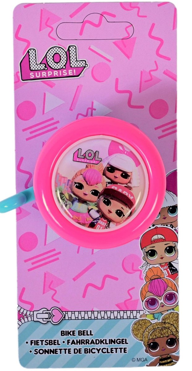 Volare dolls fietsbel - meisjes - roze