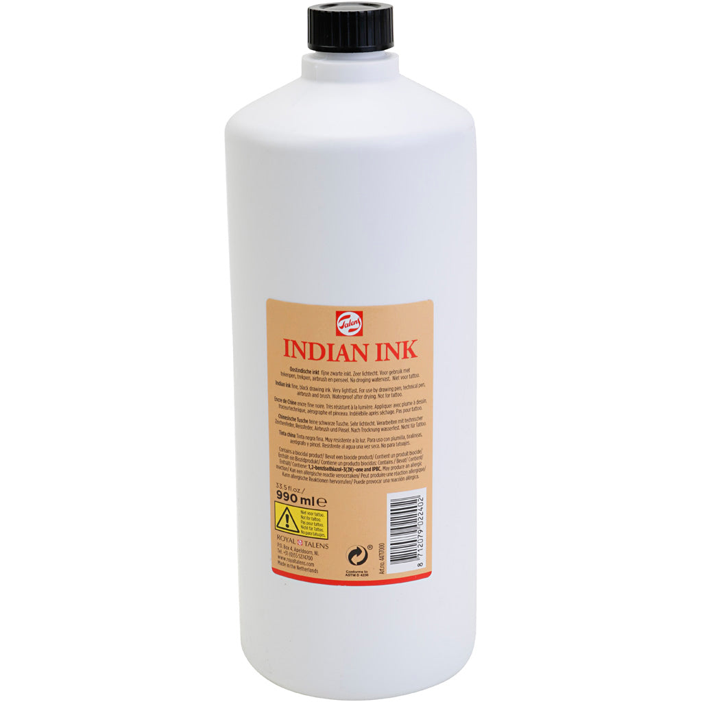 Schjerning inkt, zwart, 1000 ml 1 fles