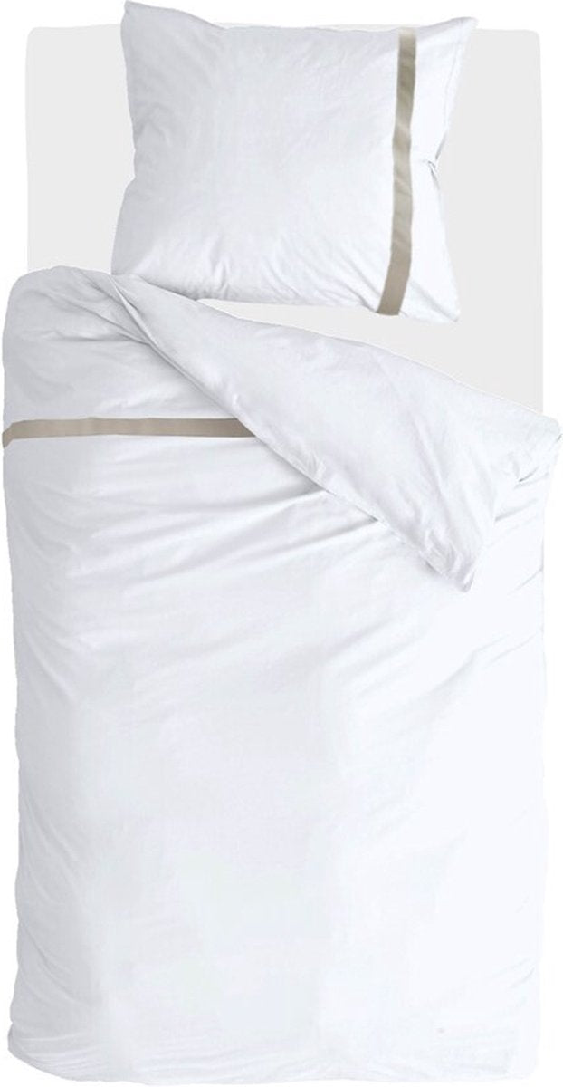 Walra dekbedovertrek timeless chic - 140x220 - 100% katoen (bci) - wit