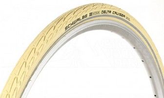Schwalbe deltacruiser plus crème 28x1.40 37-622 reflectie