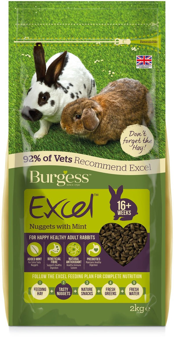 Burgess excel rabbit adult konijnenvoer 10 kg