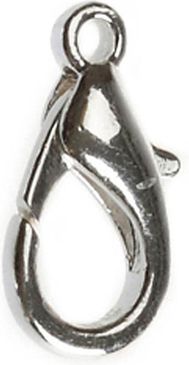 Creativ company creotime karabijnsluiting staal 18 mm zilver 4 stuks