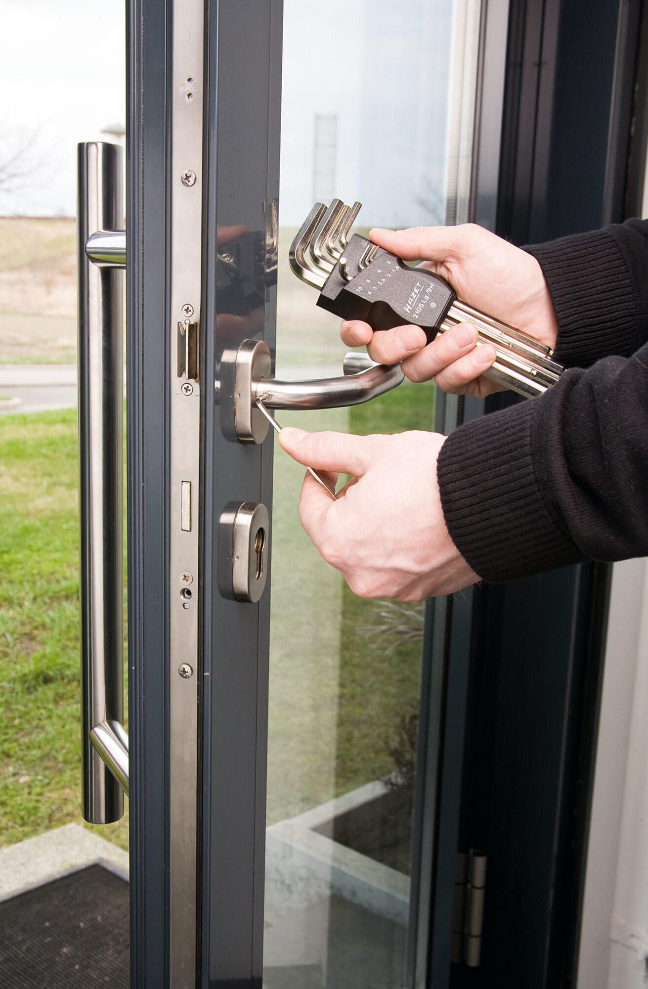 Hazet hoeksleutel set set of l-handle tools bal