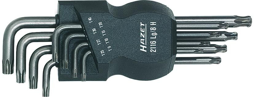 Hazet hoeksleutel set angle screw set 8tlg. torx