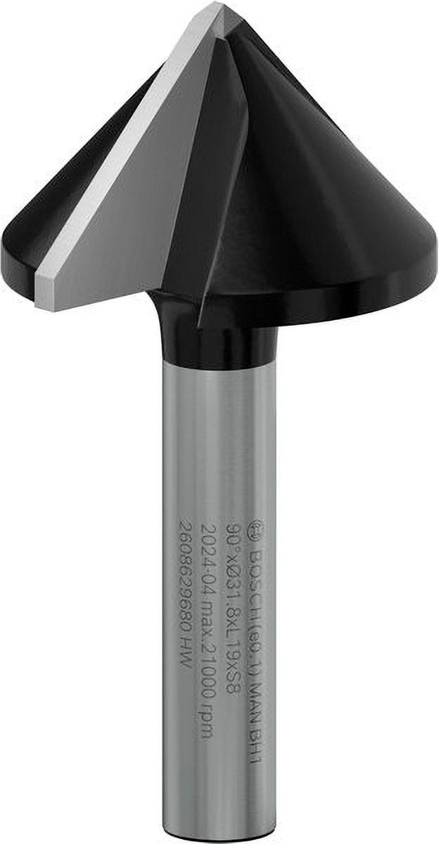 Bosch pro punt sleuvenfrees 90° x ø 31,8 schacht 8 mm - 260862968...